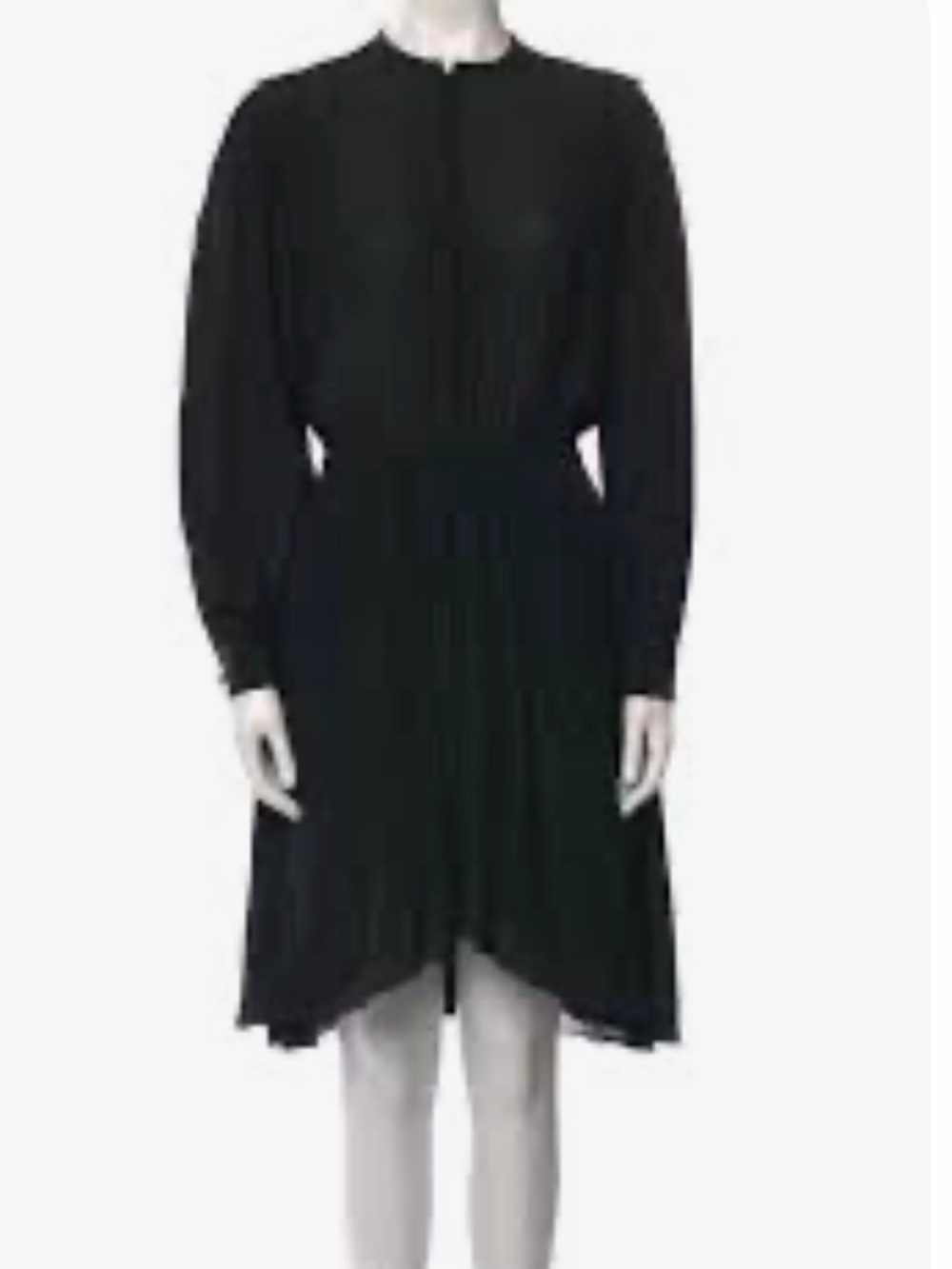 Isabel Marant Silk Long-Sleeve Knee Length Dress